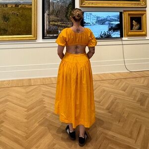 Free People Yellow Maxi Dress